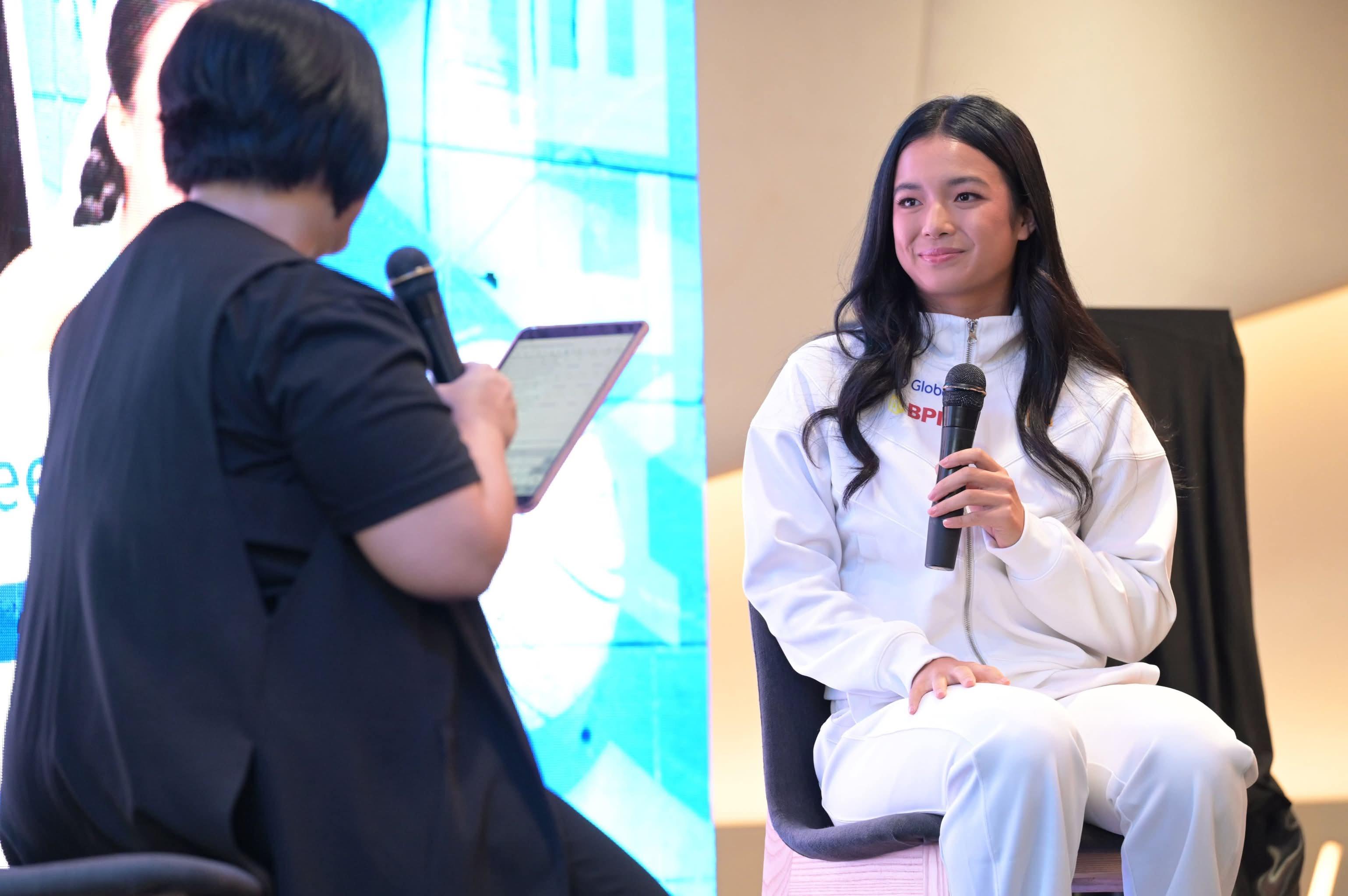 Filipina tennis star Alex Eala at meet and greet