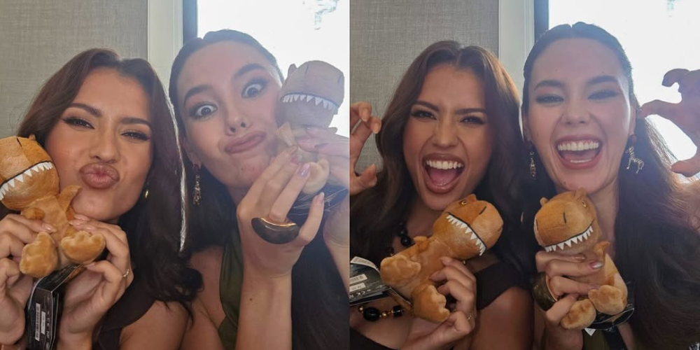 Catriona Gray bonds with Anntonia Porsild in Bangkok for 'Jurassic World: Rebirth'