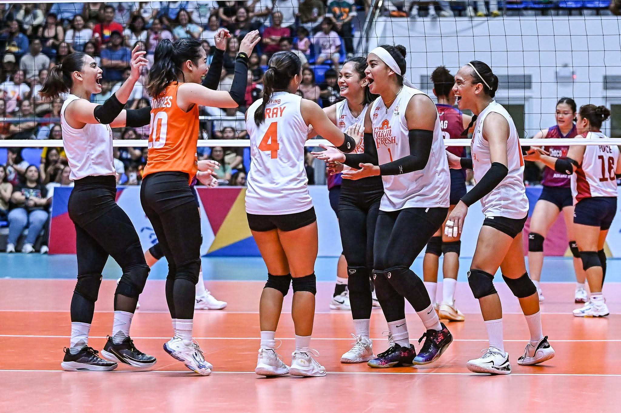 Farm Fresh clinches breakthrough win in PVL On Tour with upset vs. Choco Mucho