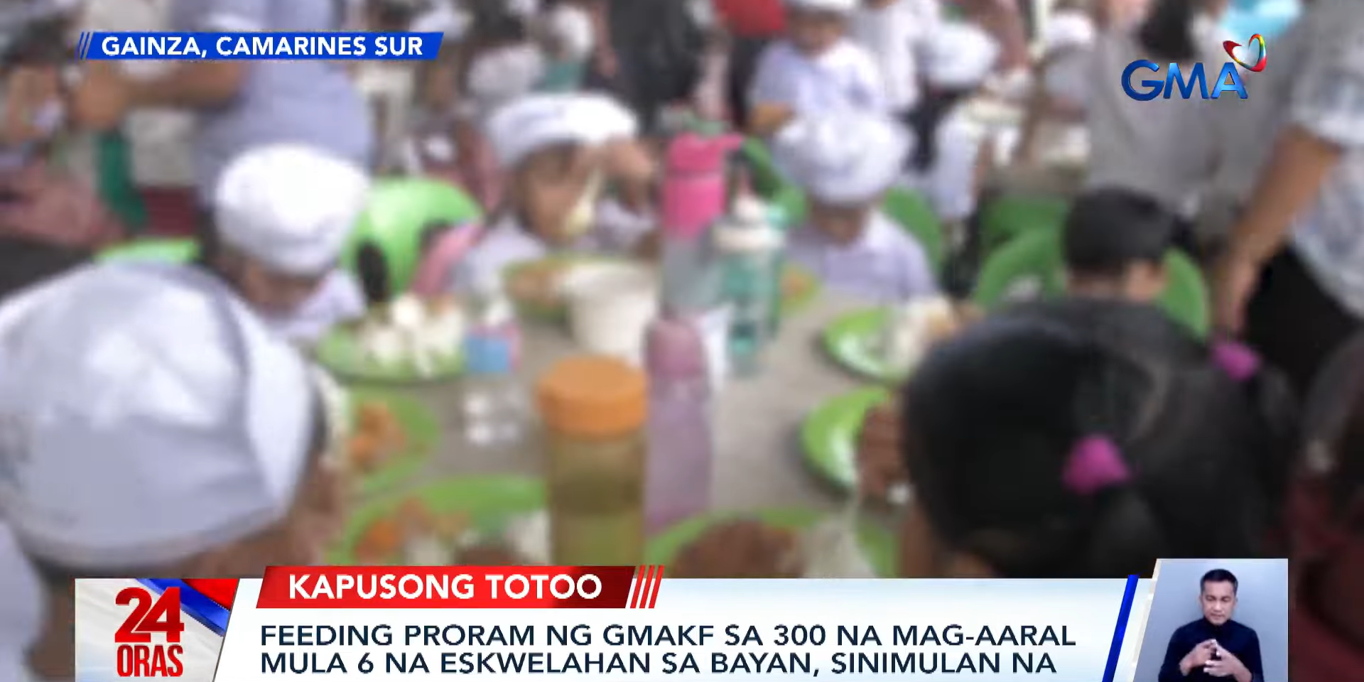 GMA Kapuso Foundation kicks off feeding program for 300 children in Camarines Sur