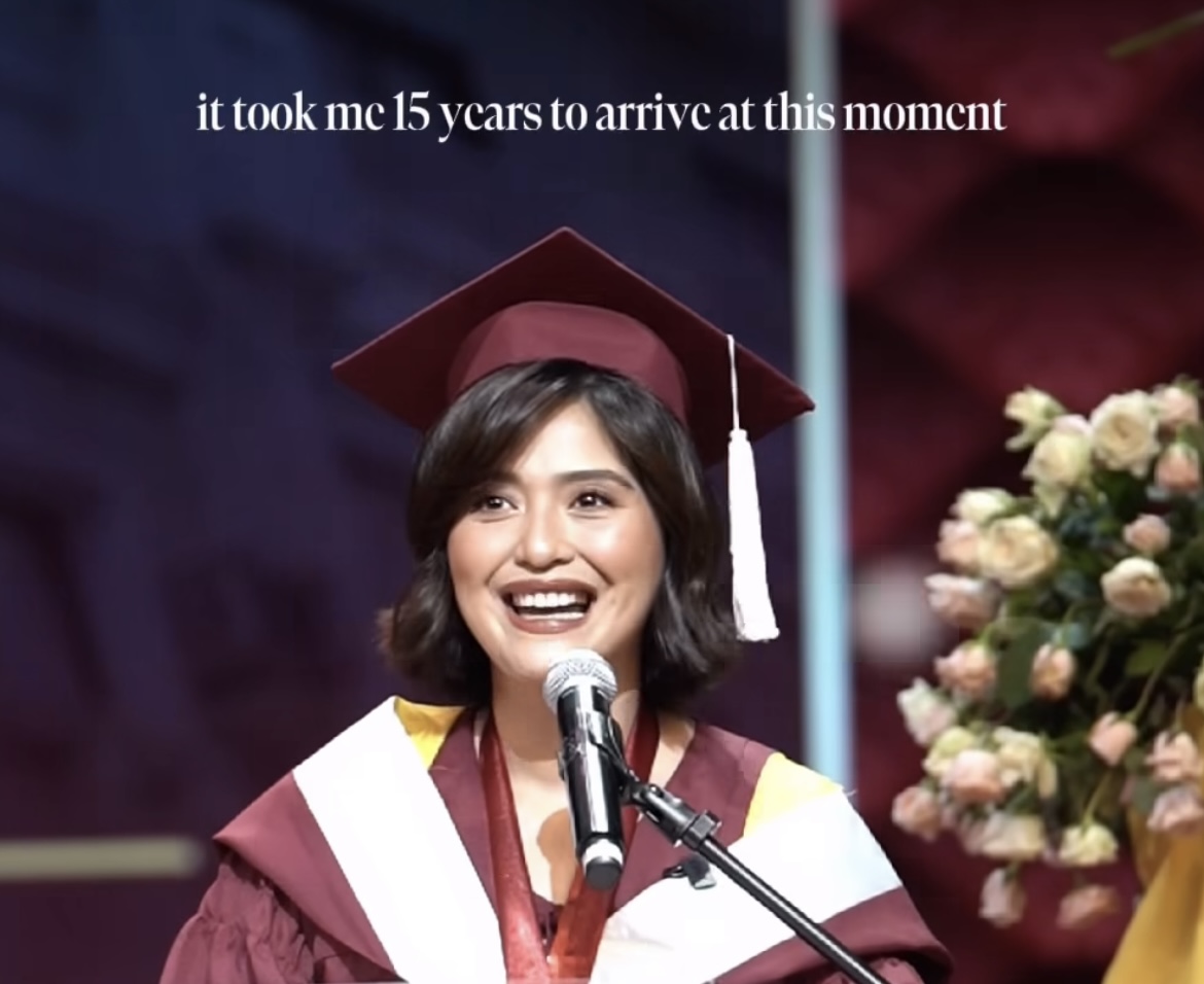 Joyce Pring gives graduation speech: ‘I’m finally here, and so are you’