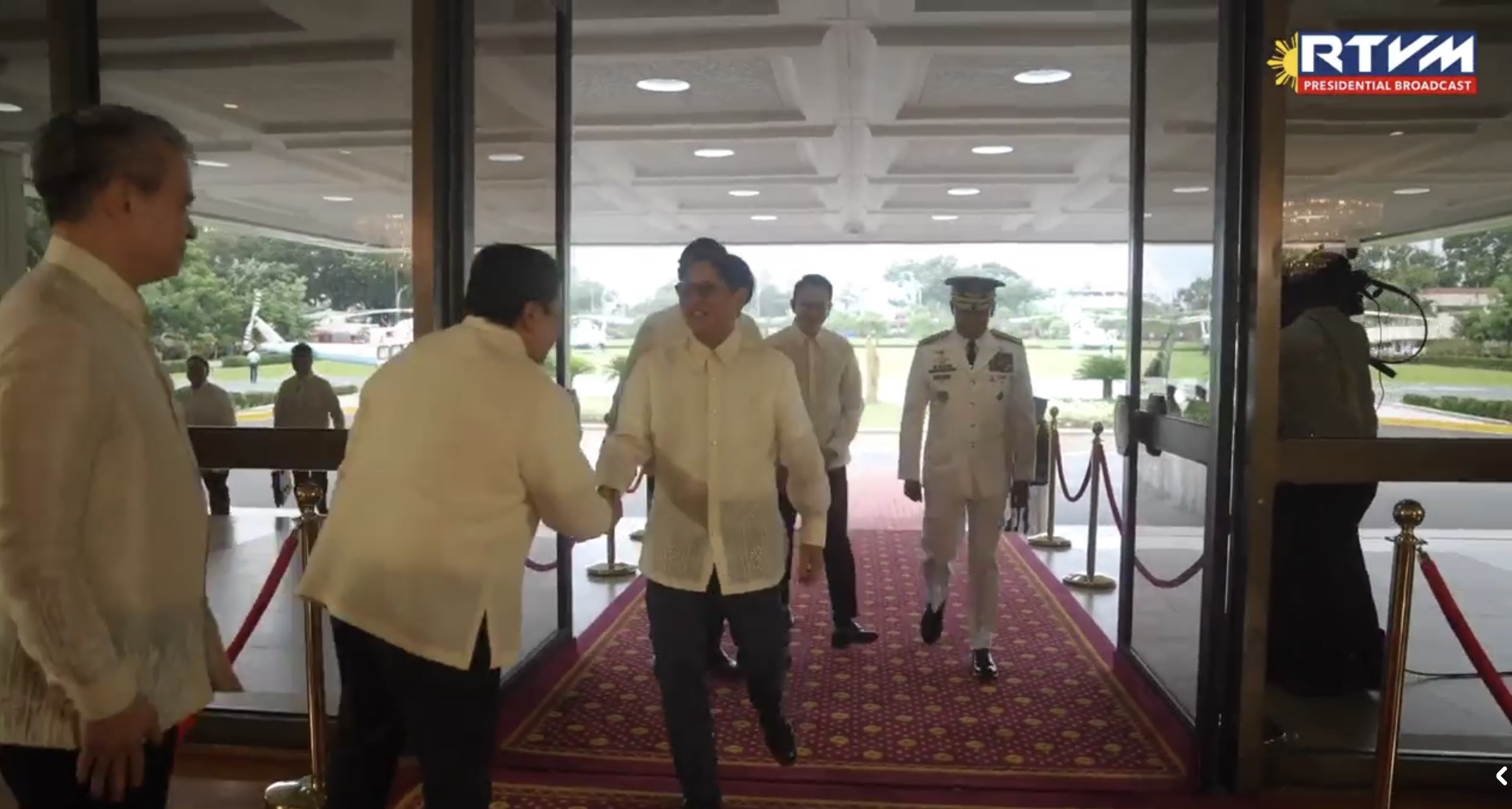Marcos arrives at Batasang Pambansa for SONA 2025