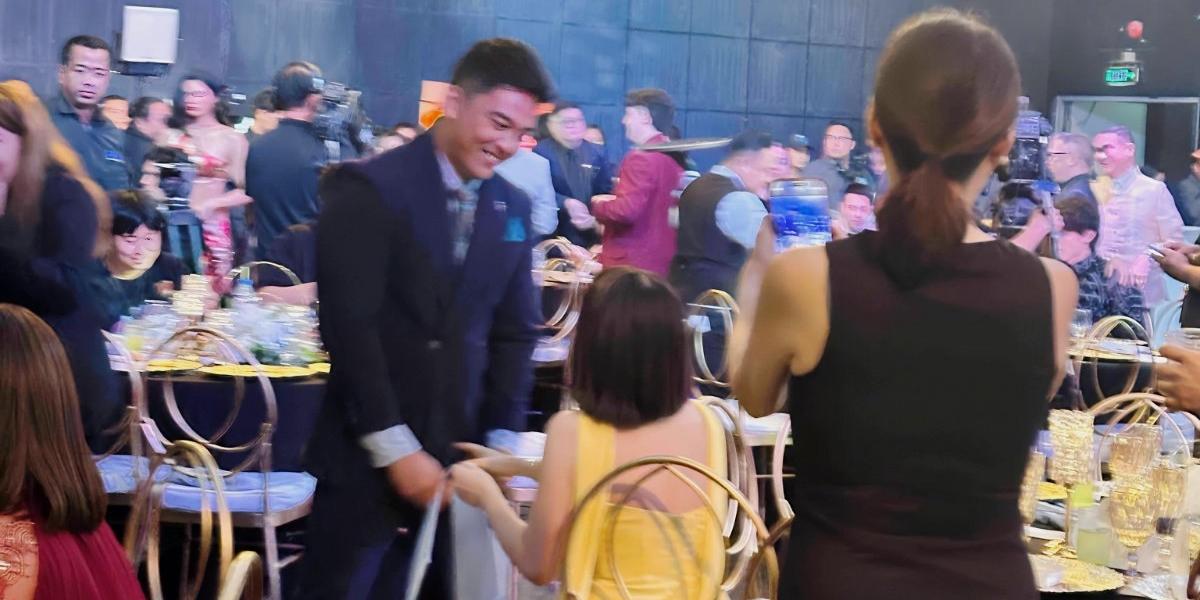 Barbie Forteza, Jak Roberto spotted chatting at GMA Beyond 75 event