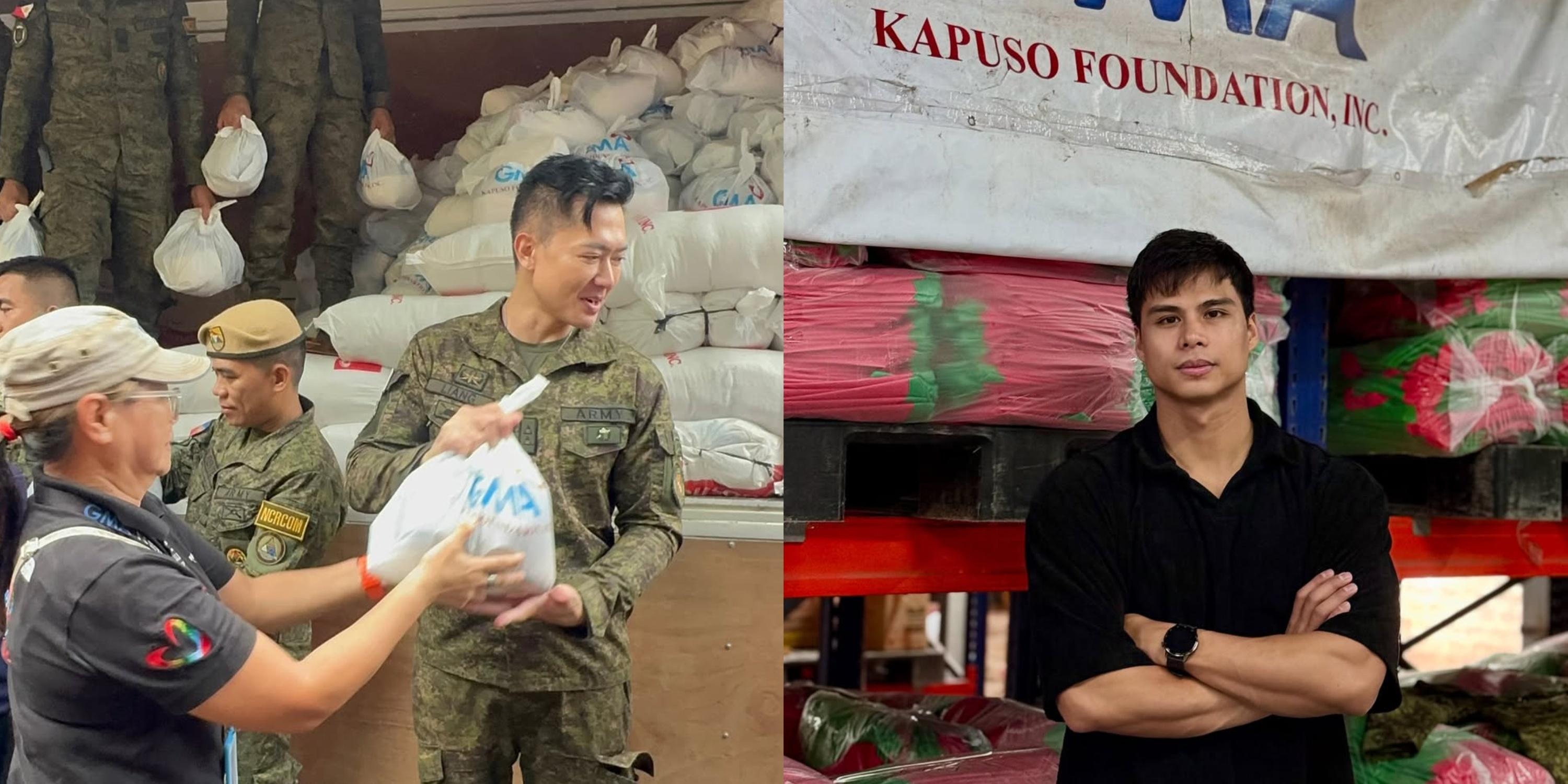 Ronnie Liang, more Kapuso artists join GMA Kapuso Foundation's relief operations for those affected by heavy rains