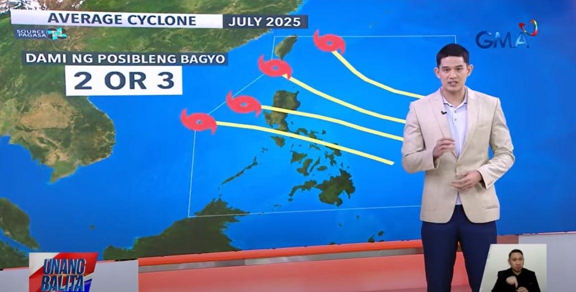 Babala: Hanggang Tatlong Bagyo Maaaring Pumasok sa PAR sa Huling Bahagi ng Hulyo 2025 – PAGASA