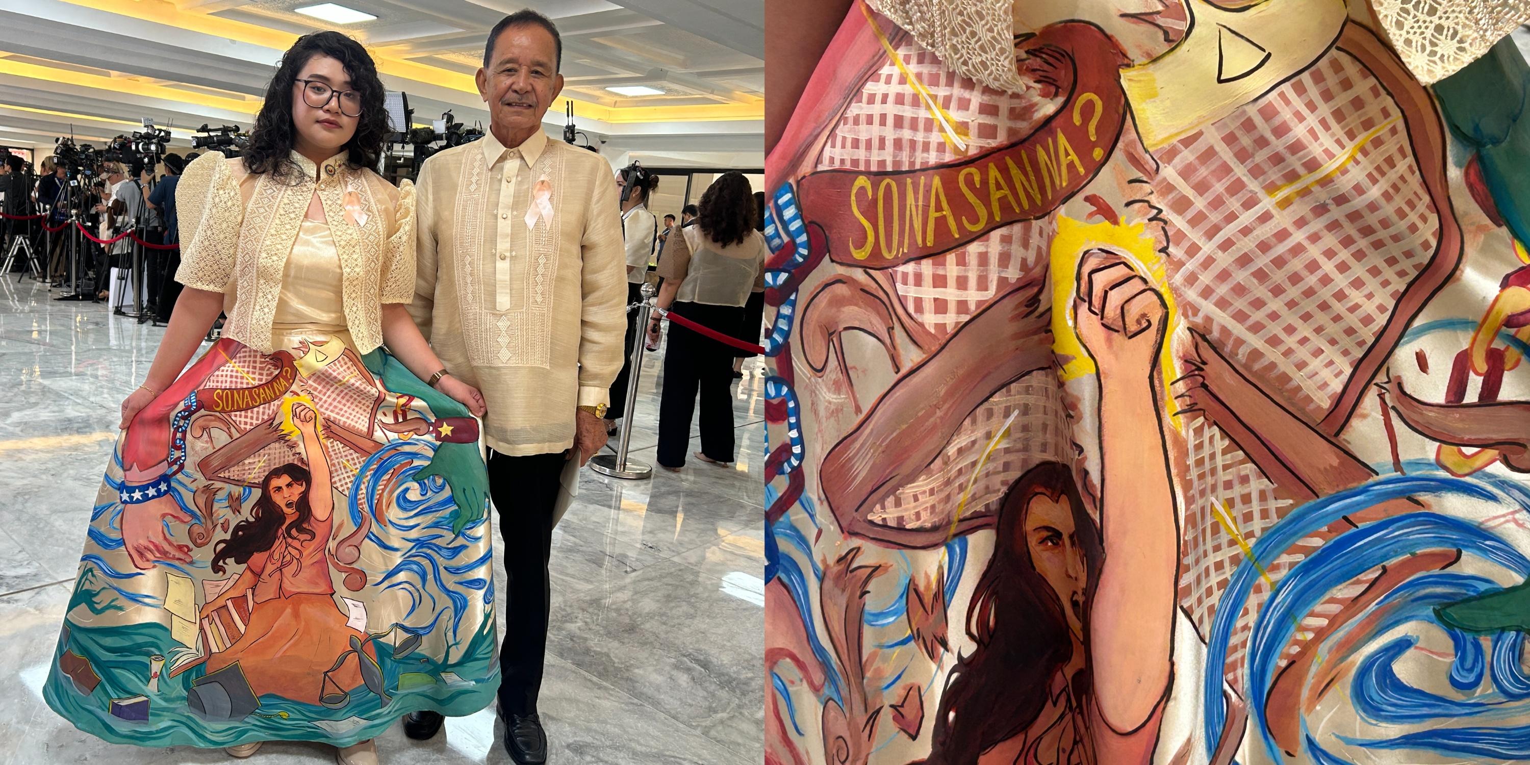 Kabataan rep wears protest attire vs. political dynasties, corruption