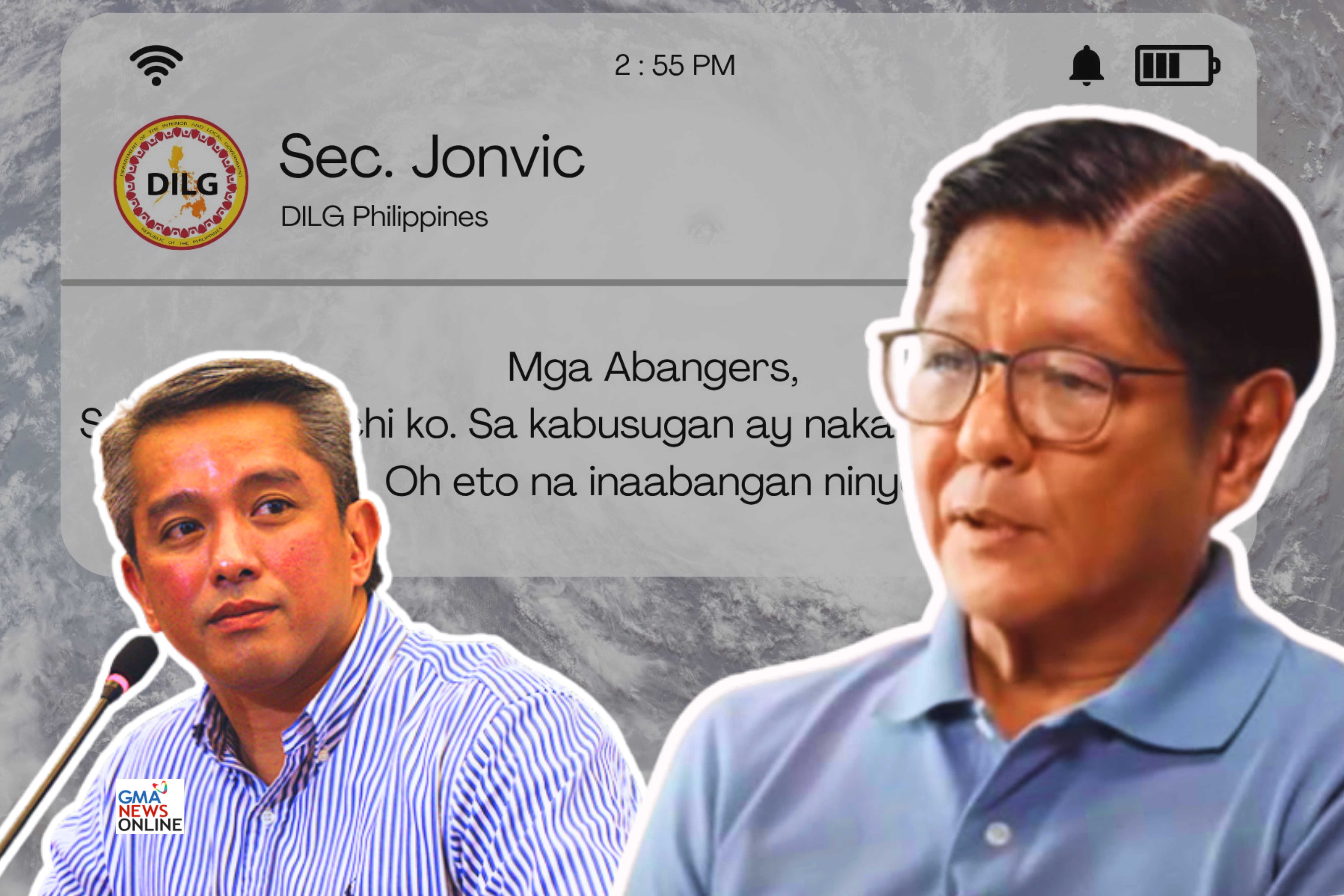 President Marcos defended DILG Sec. Jonvic Remulla amid criticisms related to his style of announcing class suspensions.