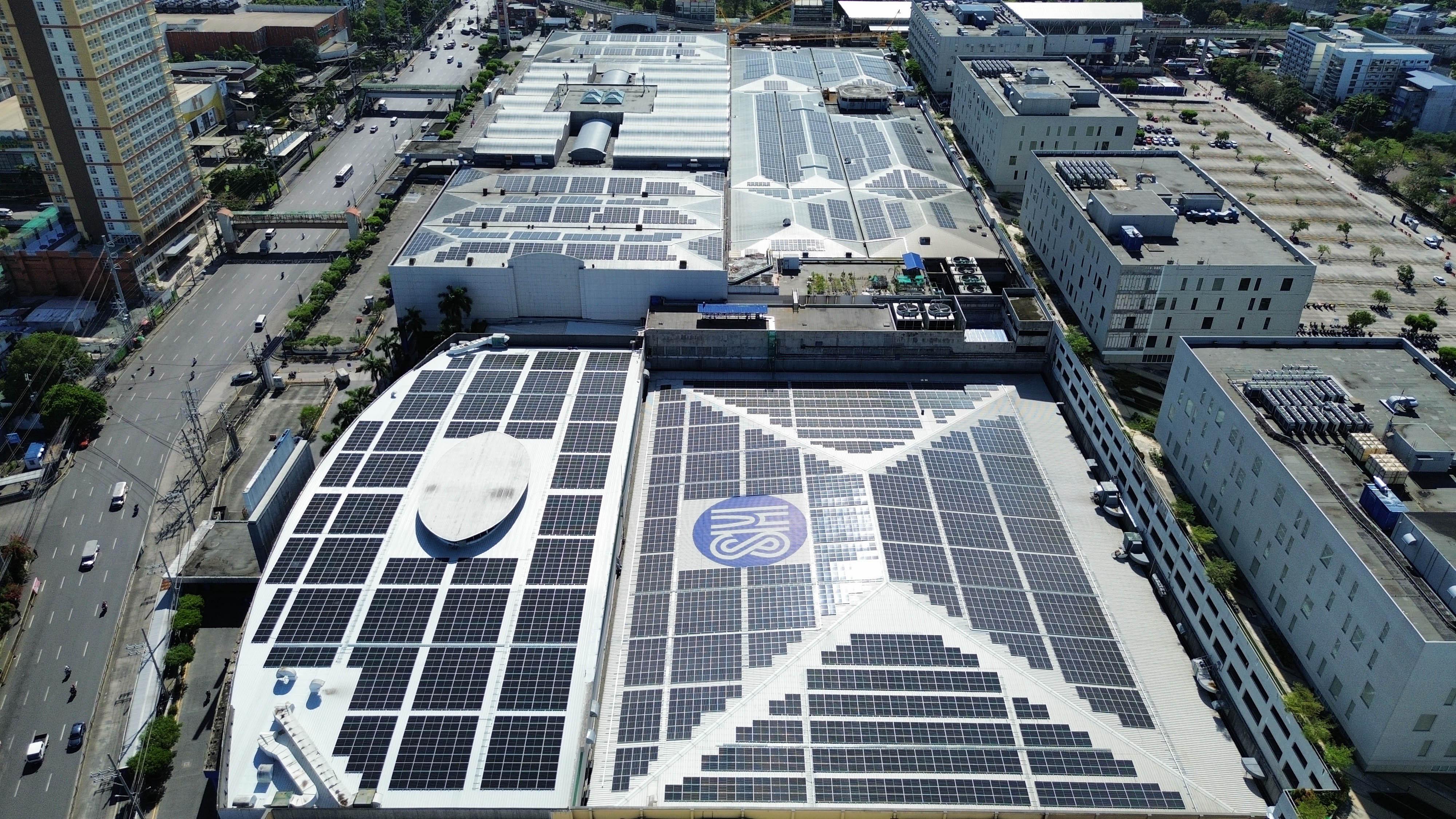SM debuts biggest rooftop solar panel system at SM Fairview