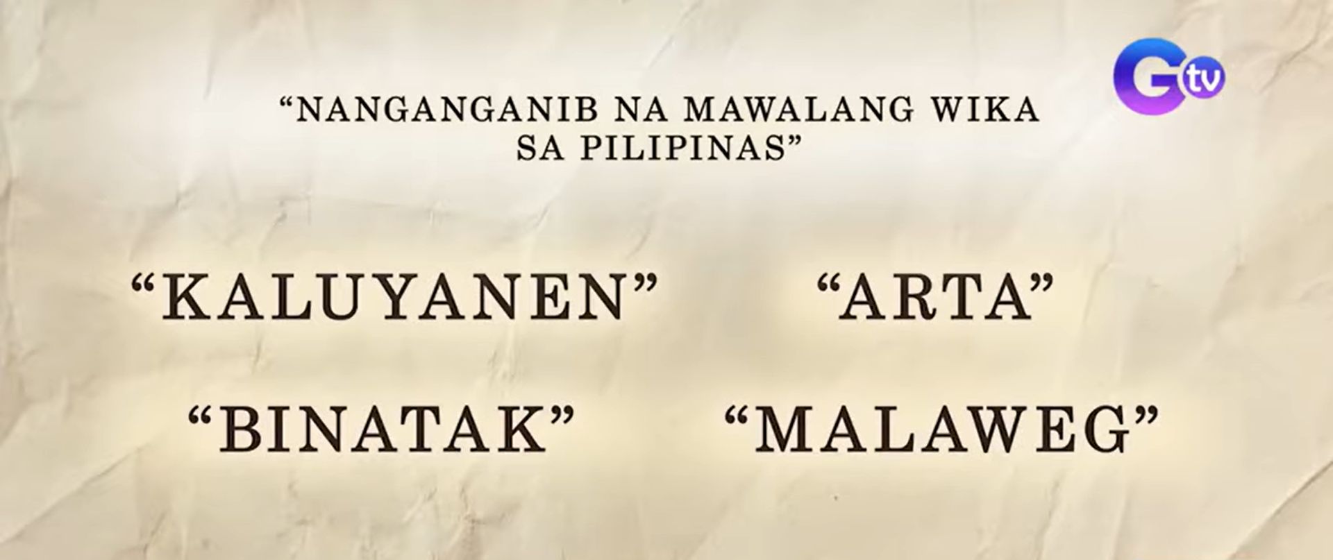 Ilang wikang nanganganib nang mawala, layuning pasiglahin ng Komisyon sa Wikang Filipino thumbnail