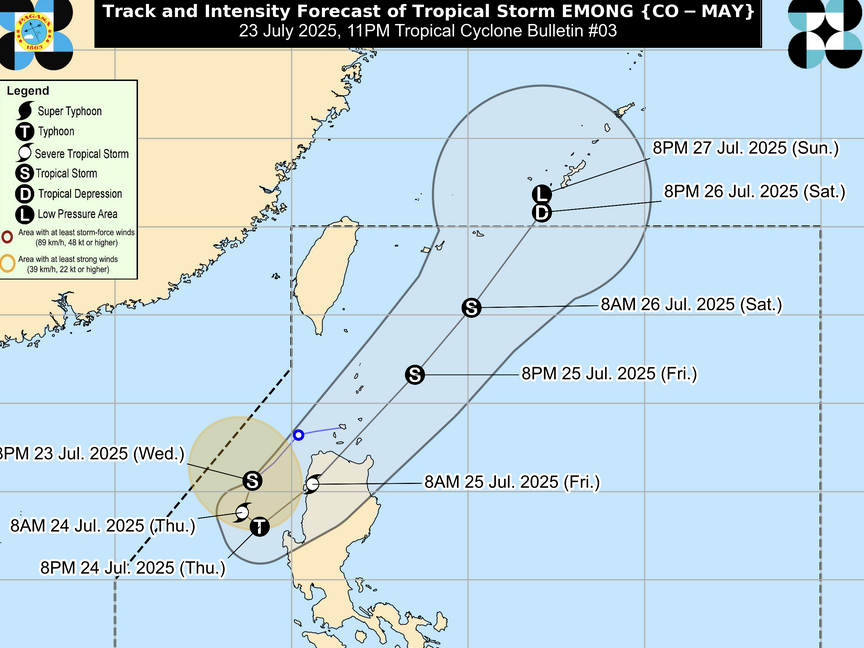 PAGASA Emong Signal No. 1 Bolinao Anda Bani Agno Burgos