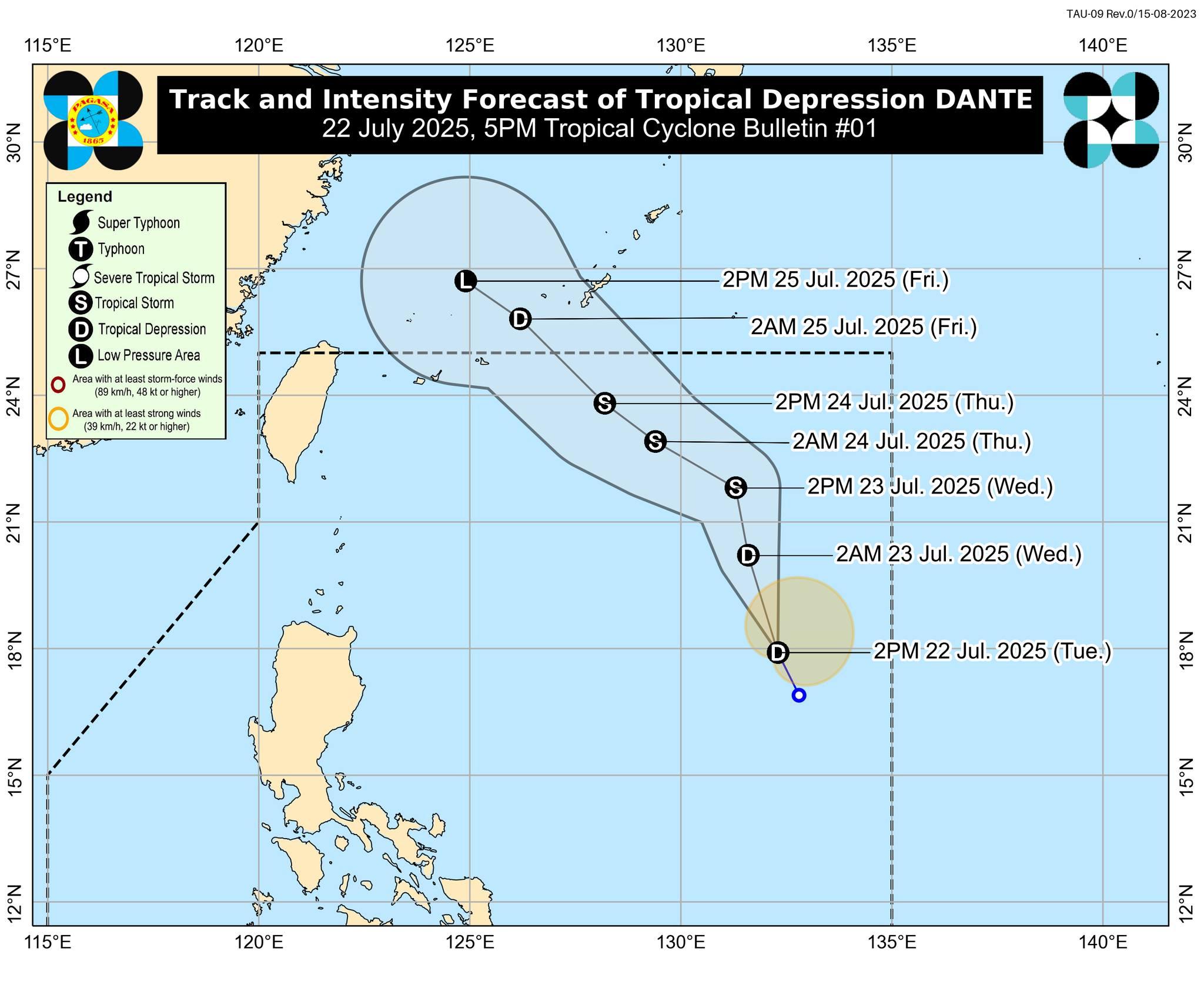 Dante may develop into tropical storm Wednesday – PAGASA