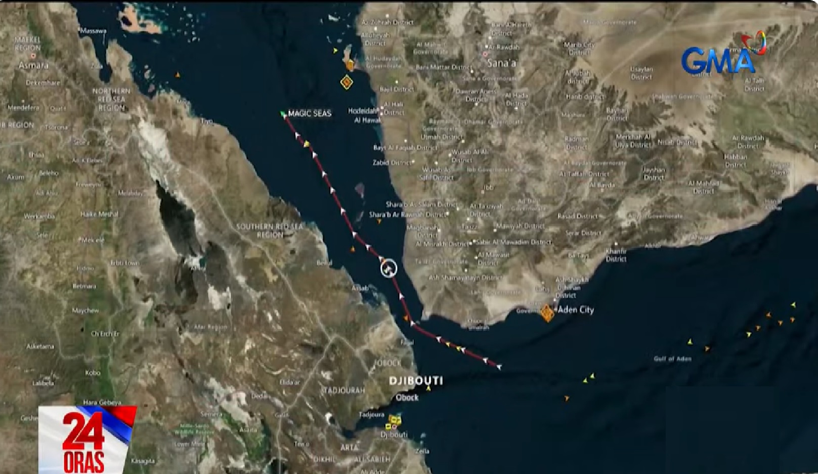 2 barko na may sakay na mga tripolanteng Pinoy, inatake ng Houthi rebels sa Red Sea sa Yemen thumbnail