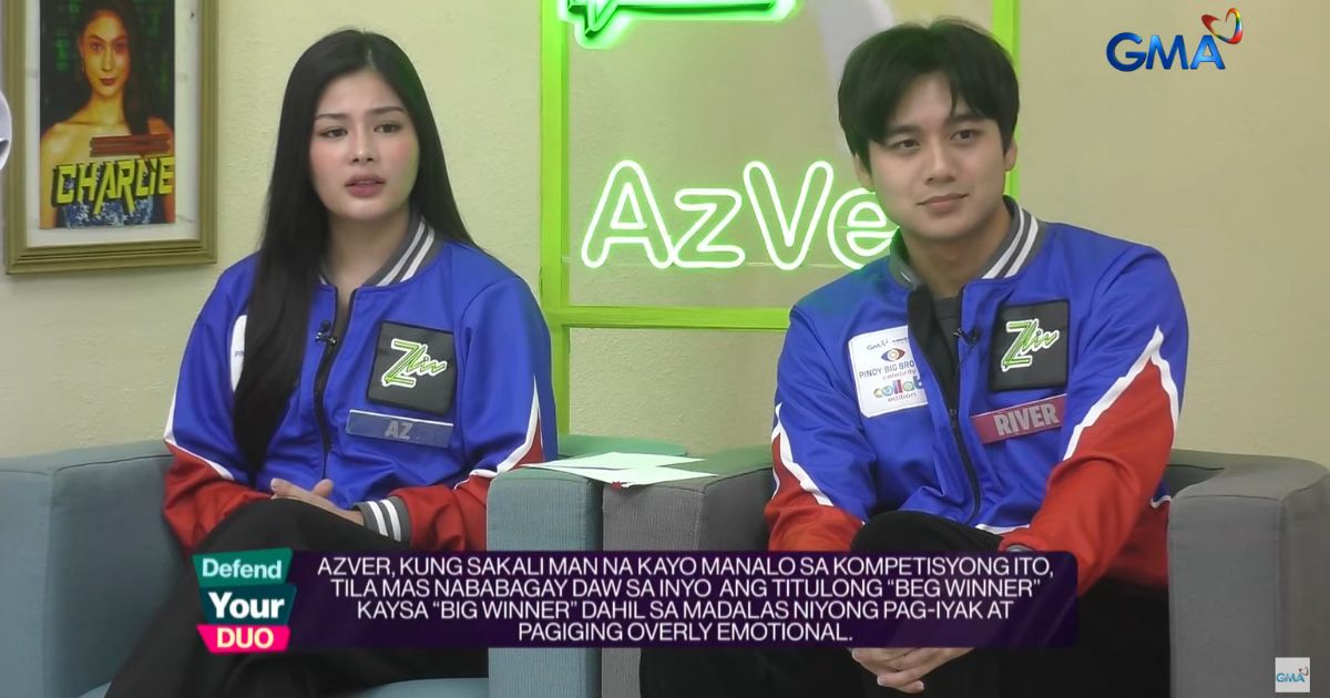 Pinoy Big Brother: AZ Martinez, River Joseph react to 'Beg Winner' tag