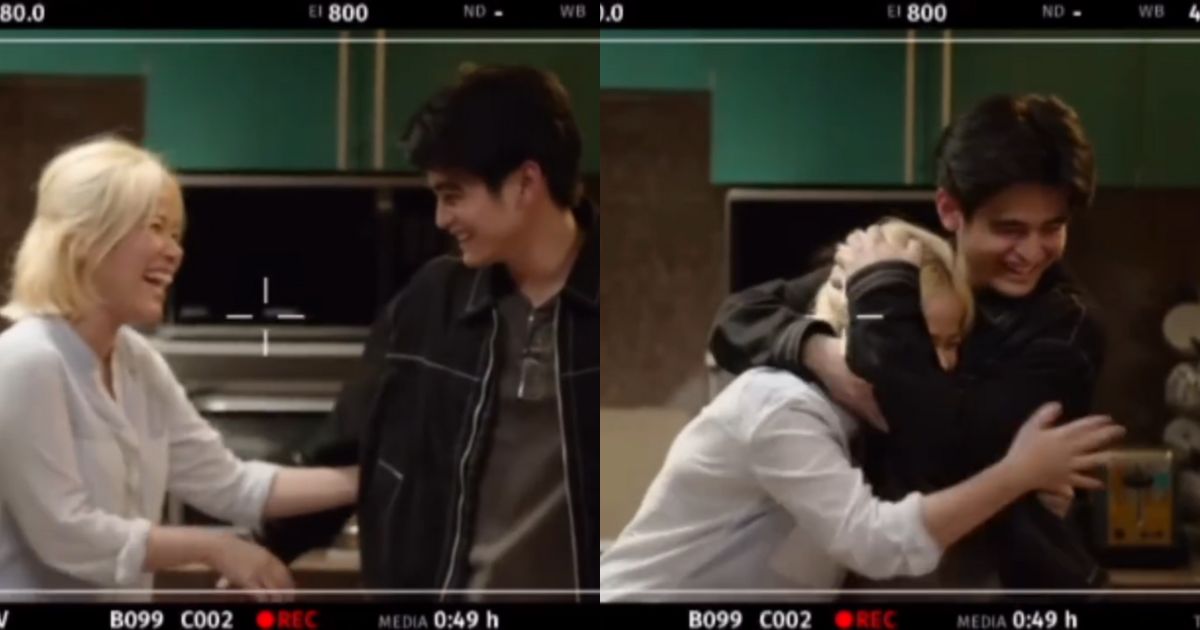 Klarisse De Guzman pranks Will Ashley on 'Bar Boys: After School' set