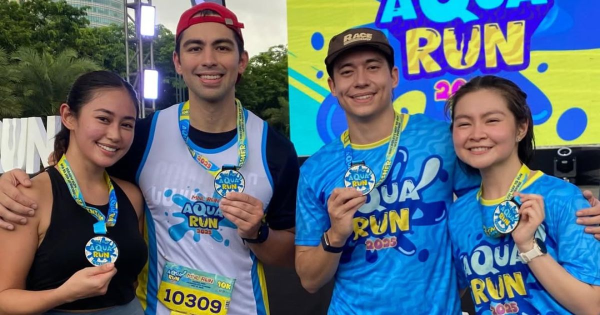 Derrick Monasterio, Elle Villanueva join fun run with Barbie Forteza, Jameson Blake