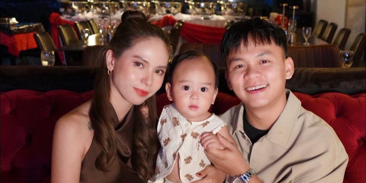 Buboy Villar celebrates 1st birthday of son Kyrie with GF Khrizza Sampiano