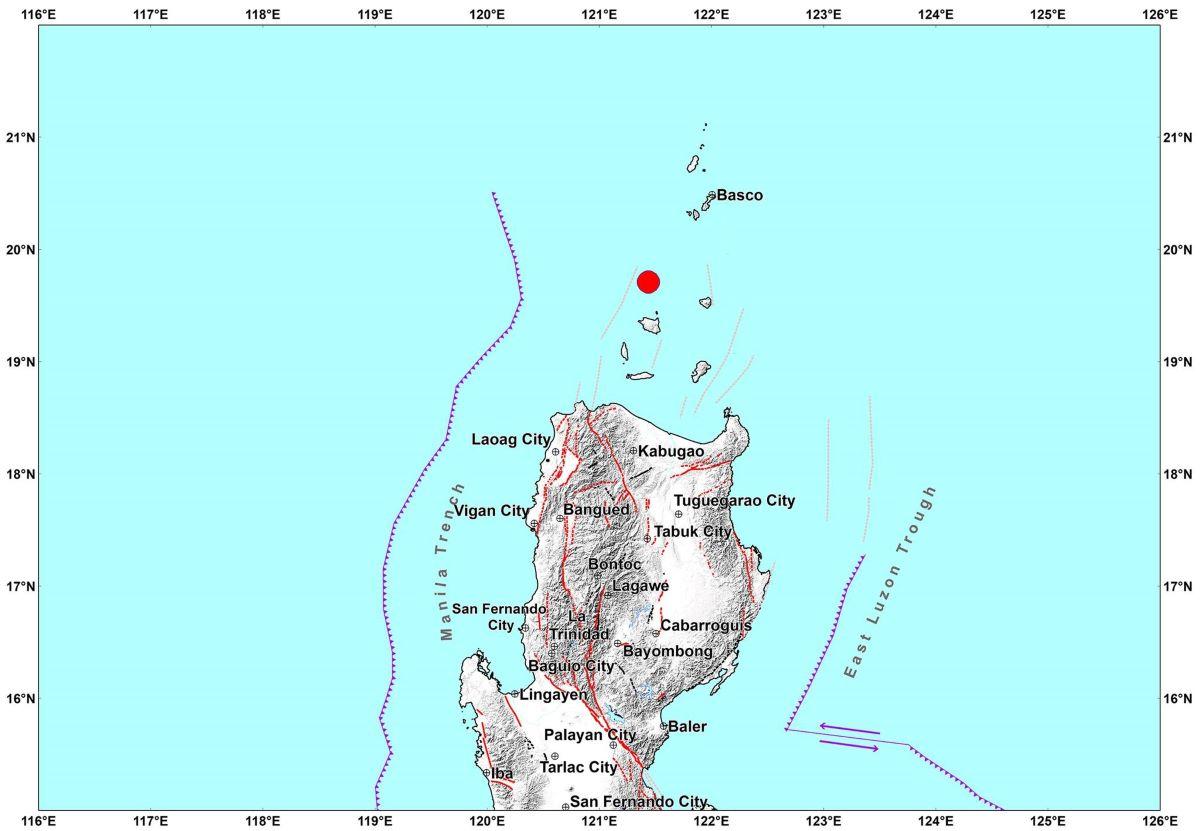 Magnitude 5.8 earthquake recorded offshore Cagayan
