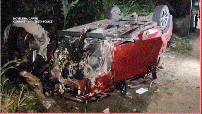 Nakakagulat! Dalawang Sugatan Matapos Mahulog ang SUV mula sa Flyover sa Cavite