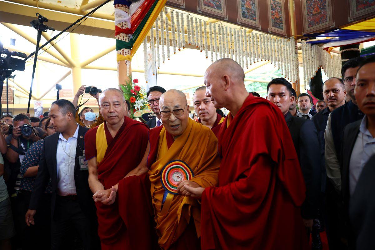 Dalai Lama at his 90th birthday celebration