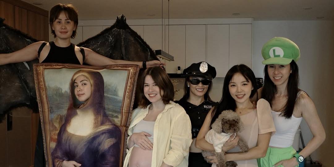 Valeen Montenegro holds costume party gender reveal with friends