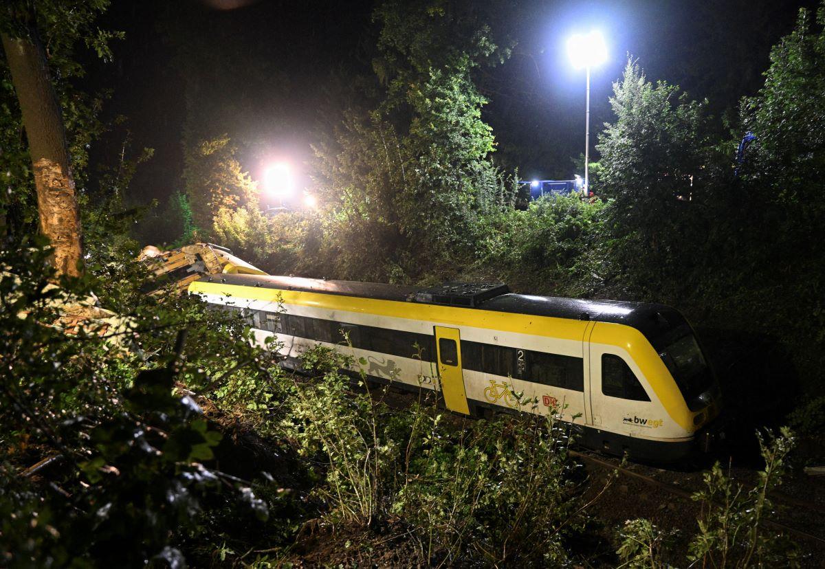 Passenger train derailed in southwestern Germany