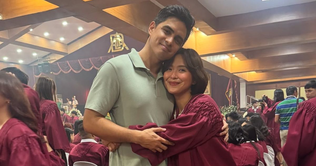 Juancho Triviño proud of Joyce Pring for graduating college