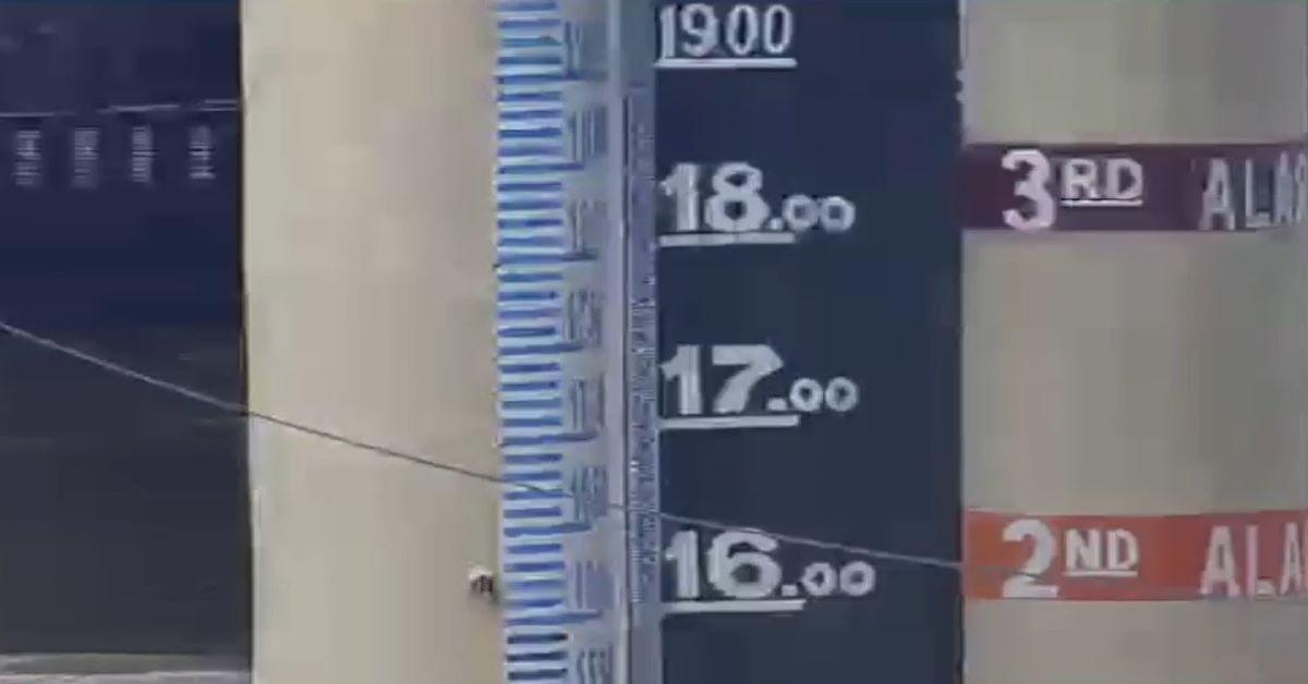 Marikina River at first alarm, July 22, 2025 