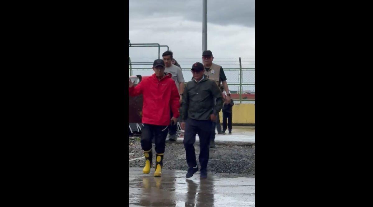WATCH: Marcos inspects Navotas navigational gate, visits evacuation center