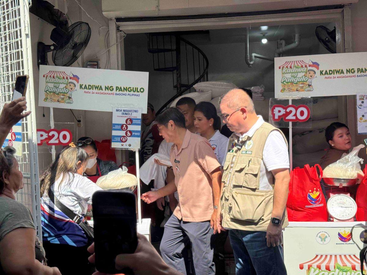 Marcos launches P20 per kilo of rice in Bacoor, Cavite