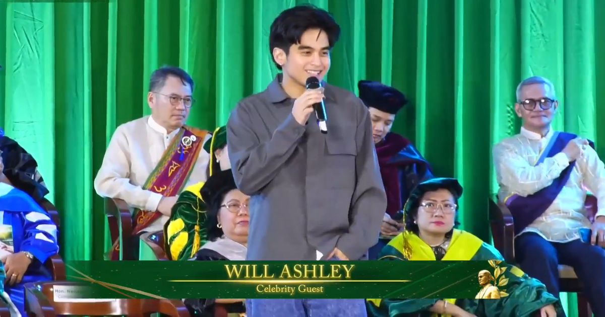 Will Ashley serenades college graduates in Naga City