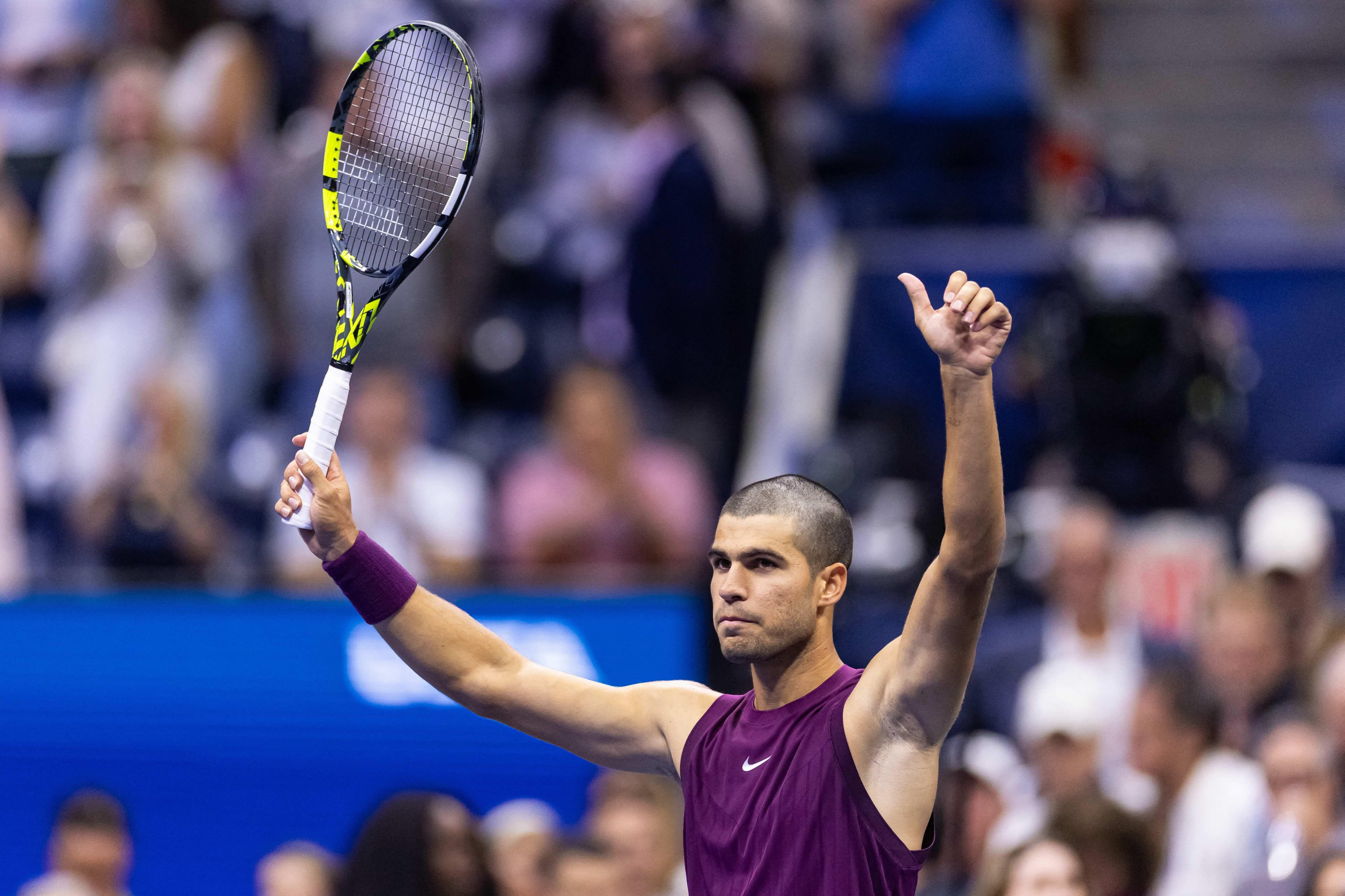 Alcaraz cruises into US Open third round with commanding win over Bellucci