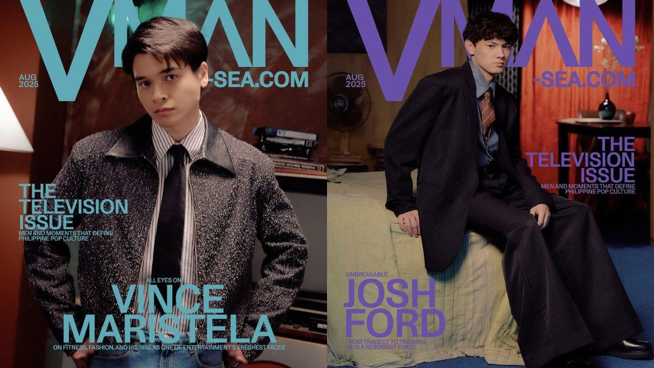 Vince Maristela, Josh Ford serve dashing looks on VMAN Southeast Asia cover
