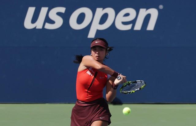 Tennis - U.S. Open - Flushing Meadows, New York, United States - August 24, 2025 Philippines' Alexandra Eala in action during her first round match against Denmark's Clara Tauson REUTERS/Jeenah Moon