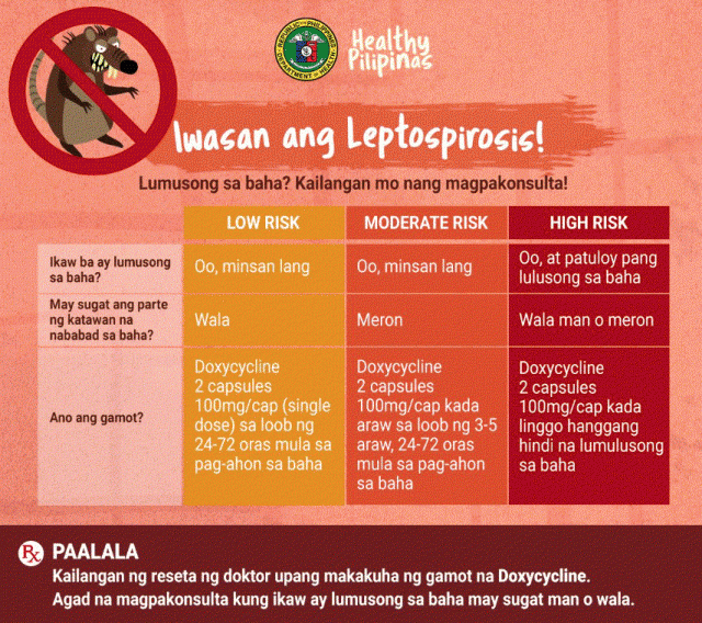 DOH reminder vs leptospirosis