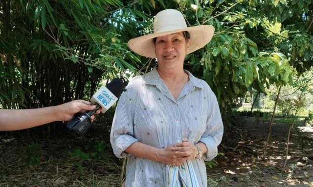 Bernice Romualdez Ocampo speaking to GMA Regional TV