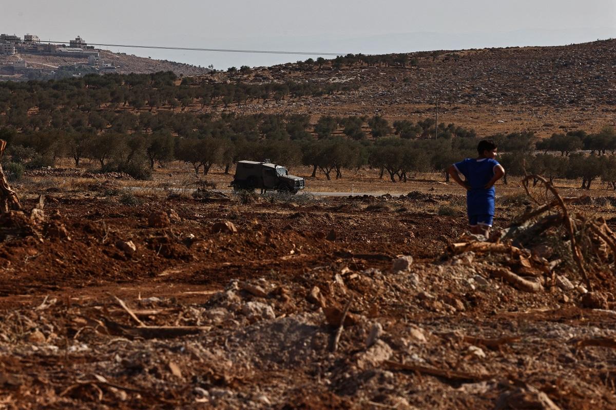 Israeli bulldozers uproot hundreds of trees in West Bank village