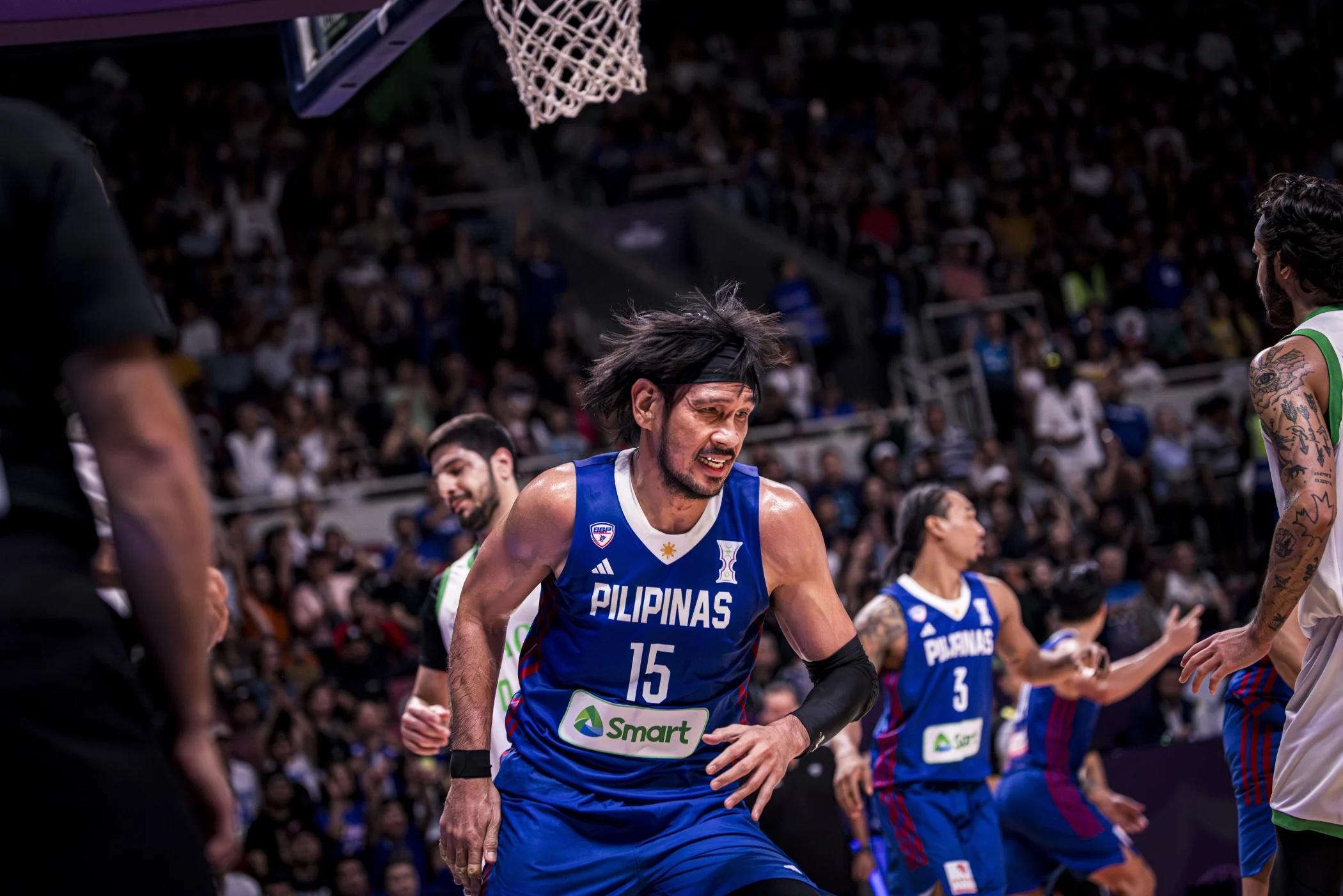 June Mar Fajardo of Gilas Pilipinas FIBA