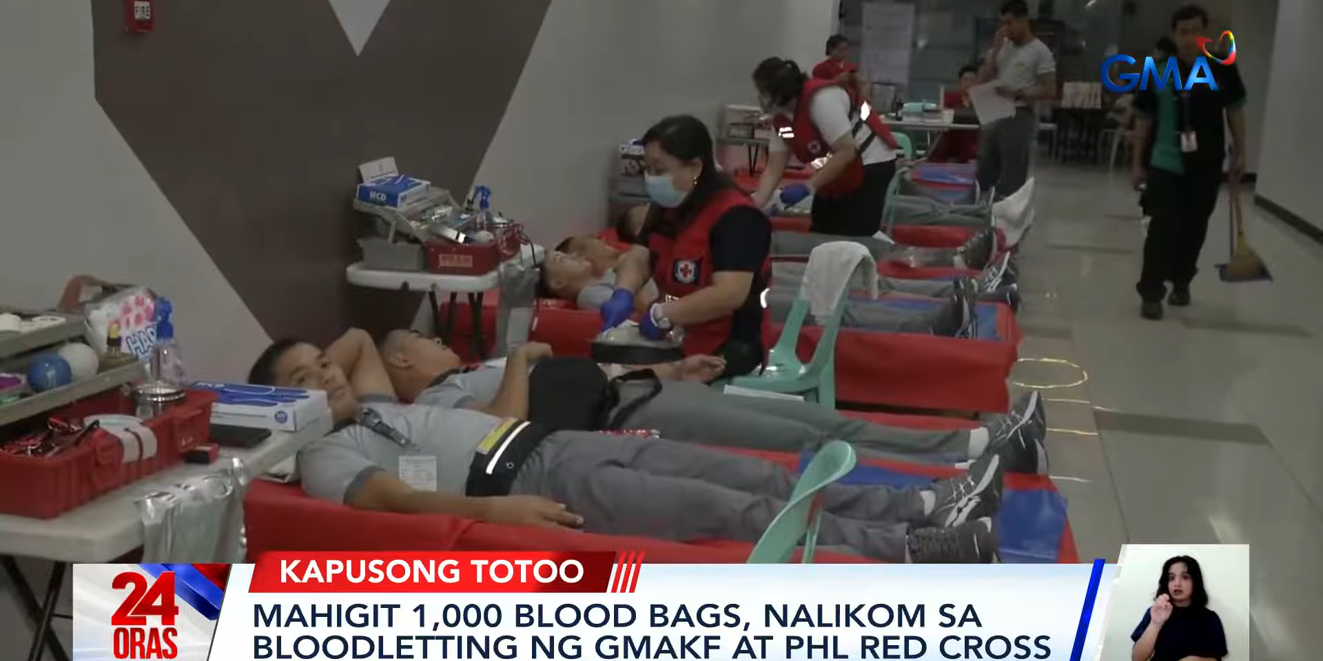 Over 1,000 blood bags collected in blood donation drive of GMA Kapuso Foundation, Philippine Red Cross