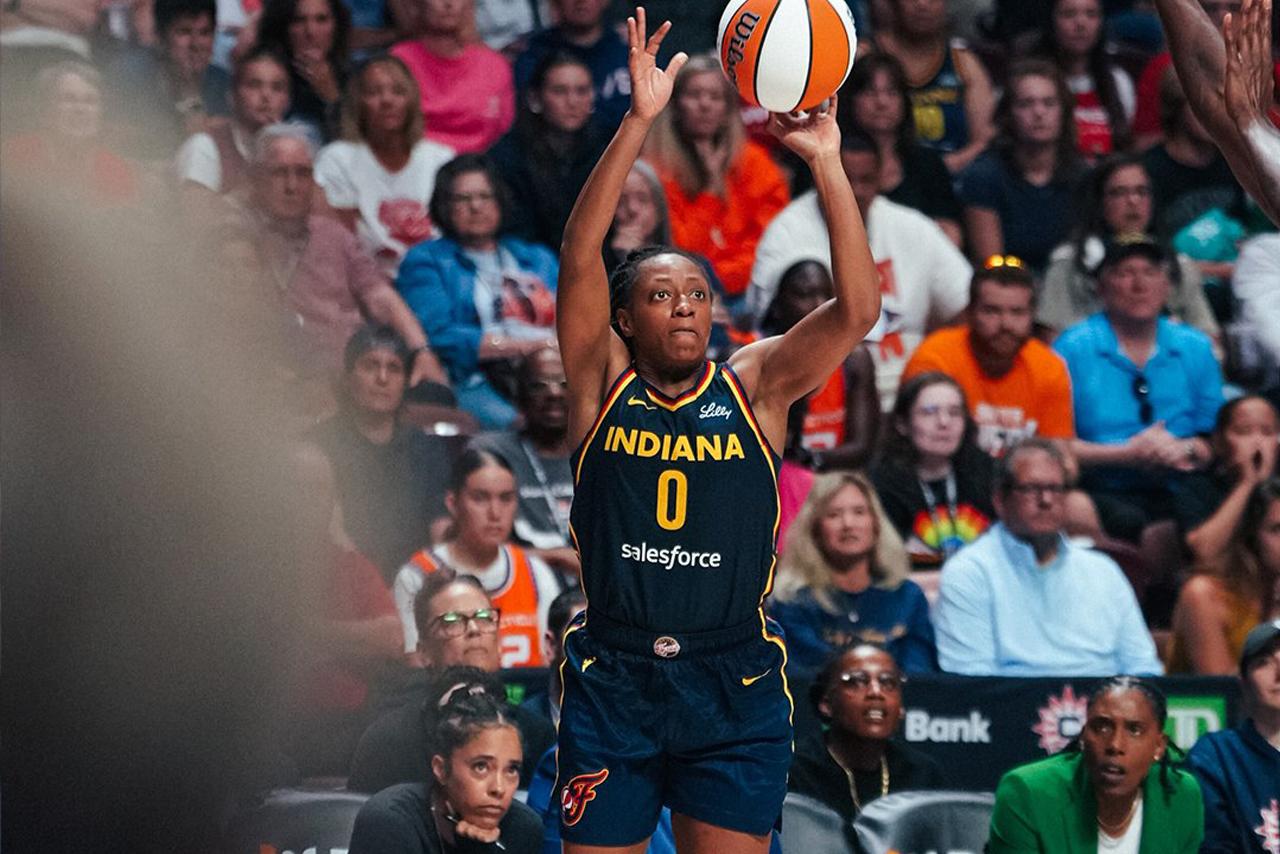 WNBA: Kelsey Mitchell scores 38 as Fever storm back to beat Sun in OT