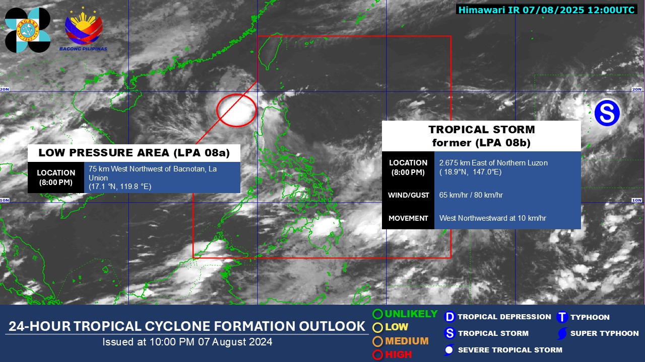 LPA near La Union has 'high' chance of becoming tropical cyclone - PAGASA