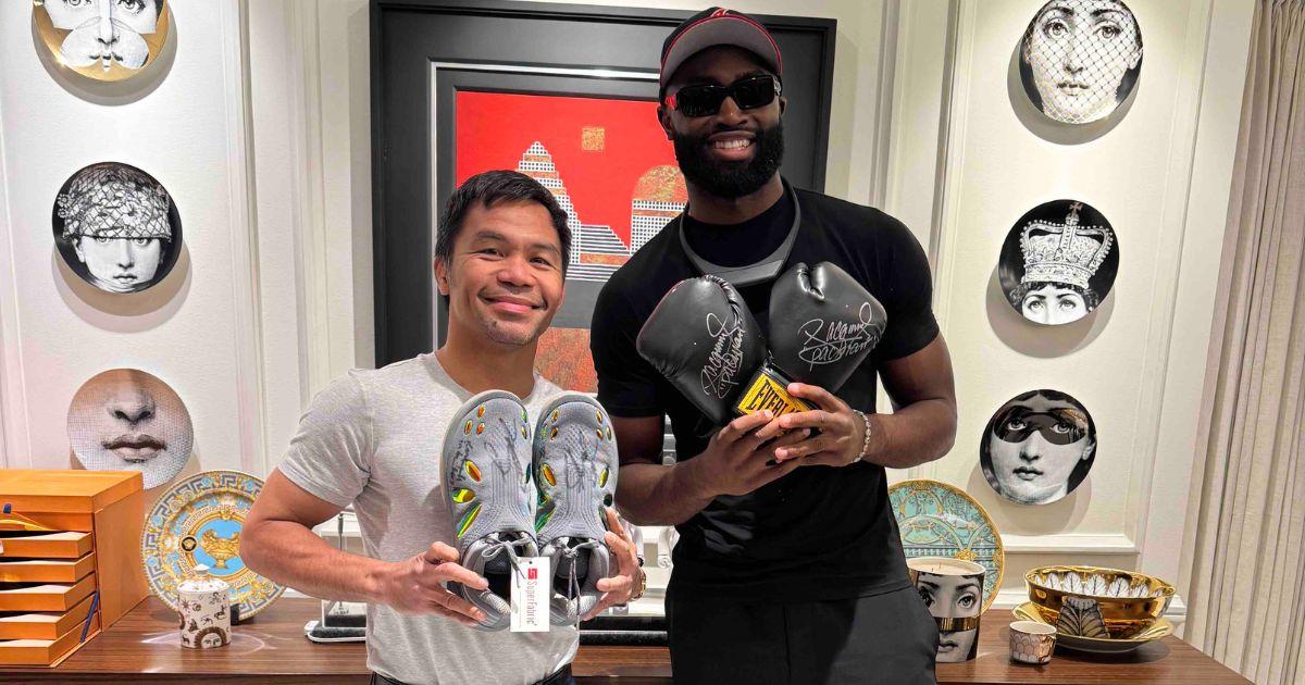 Jaylen Brown meets Manny Pacquiao in Manila