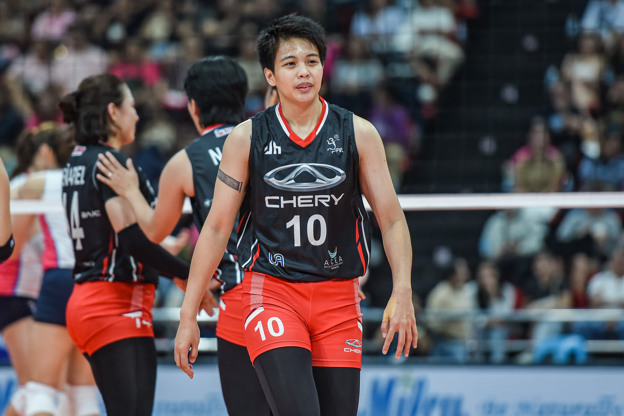 Galang, Peñafiel star as Chery Tiggo shocks Creamline in thriller