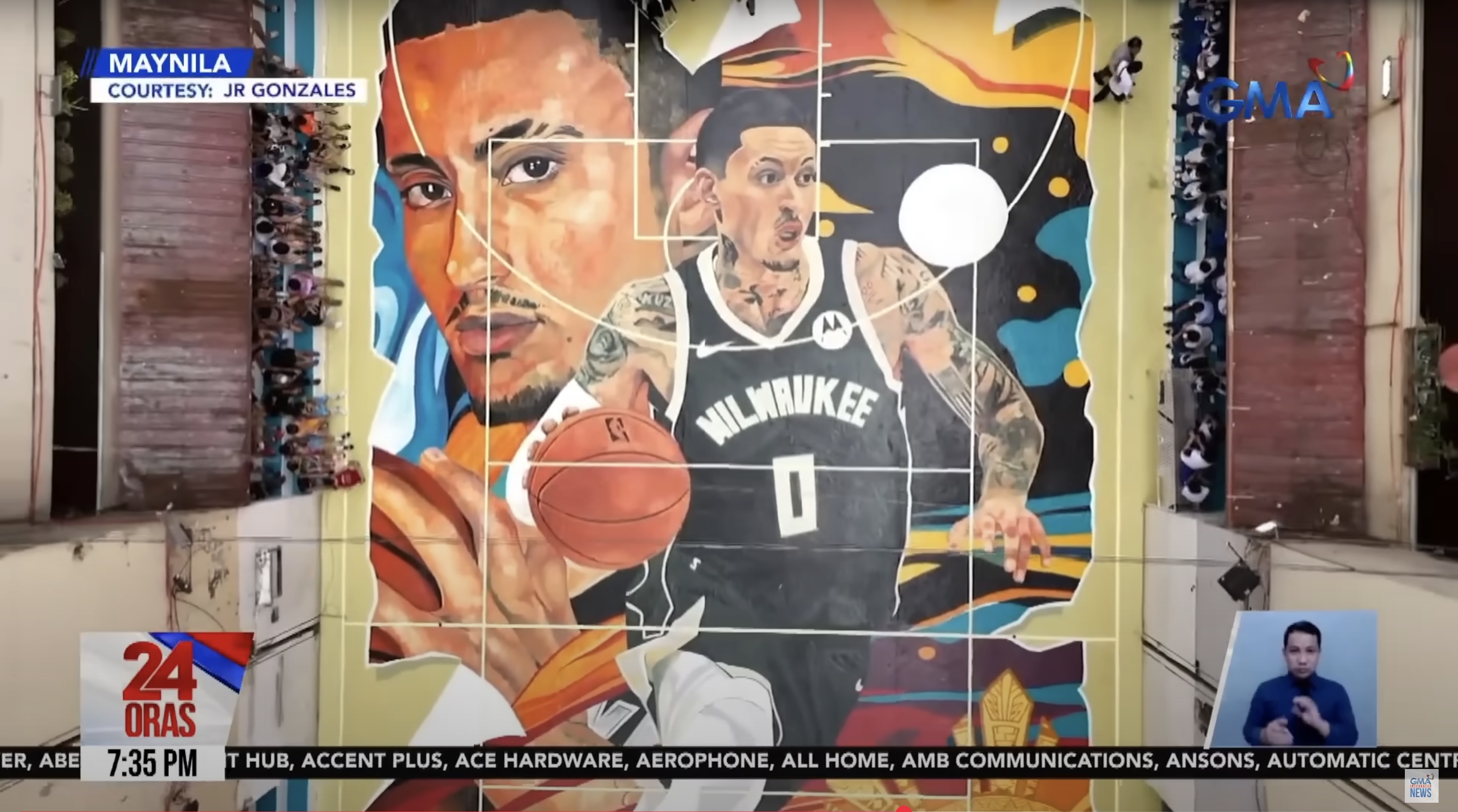 Kyle Kuzma elated with new mural in Manila