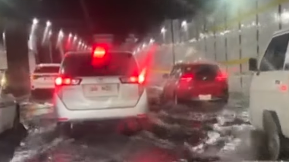 Flooded roads in Metro Manila amid LPA rains