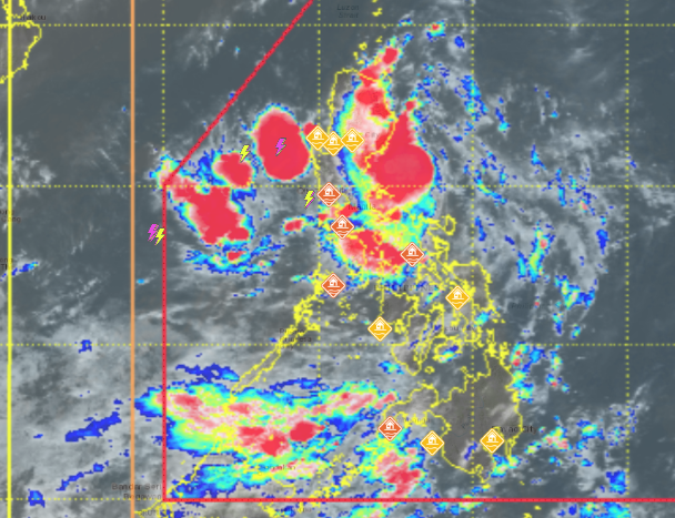 The low pressure area (LPA) located east of Aurora has developed into a tropical depression and is now named Isang
