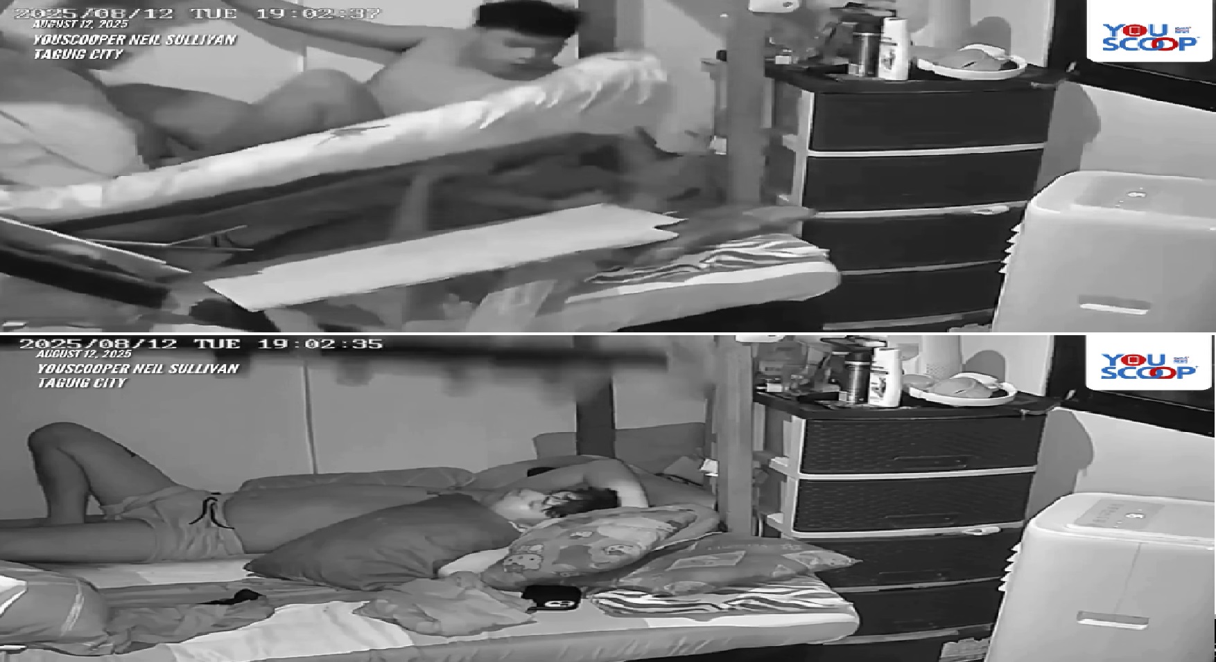 Lalaking natutulog sa ibaba ng double deck bed, nabagsakan ng mga nakapuwesto sa itaas thumbnail
