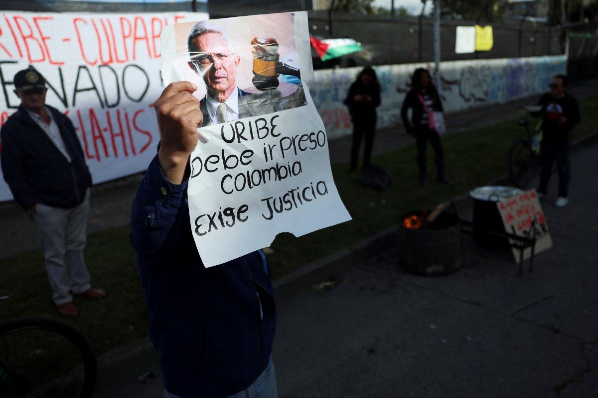 Former Colombia president Alvaro Uribe