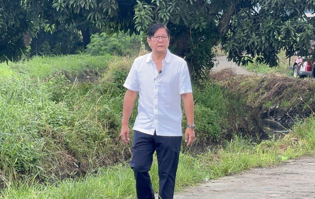 President Ferdinand 'Bongbong' Marcos Jr. in Baliuag, Bulacan