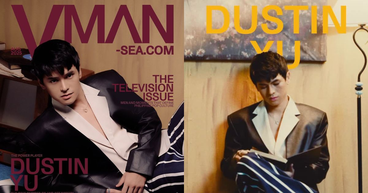 Dustin Yu charms in VMAN Southeast Asia cover