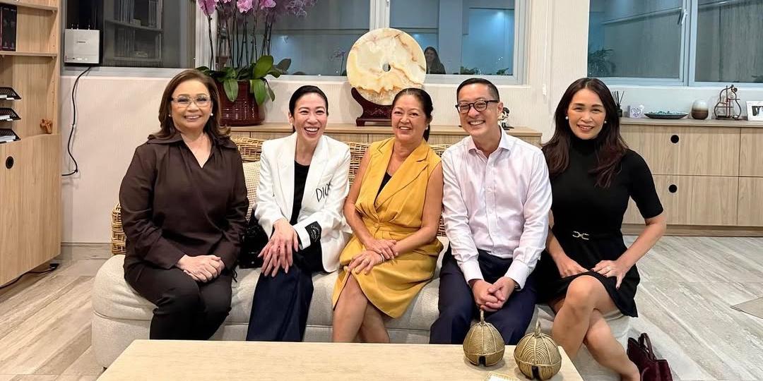 GMA and ABS-CBN execs meet with Liza Marcos for 'exciting project'